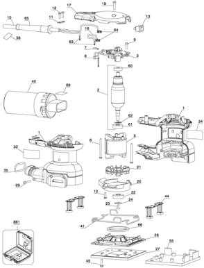 Page A Diagram and Parts List for 342K 1 Porter Cable Sander Polisher